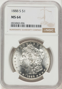 1888-S Morgan Dollar NGC MS64