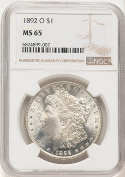 1892-O Morgan Dollar NGC MS65
