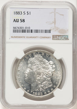 1883-S Morgan Dollar NGC AU58