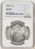 1883-S Morgan Dollar NGC AU58