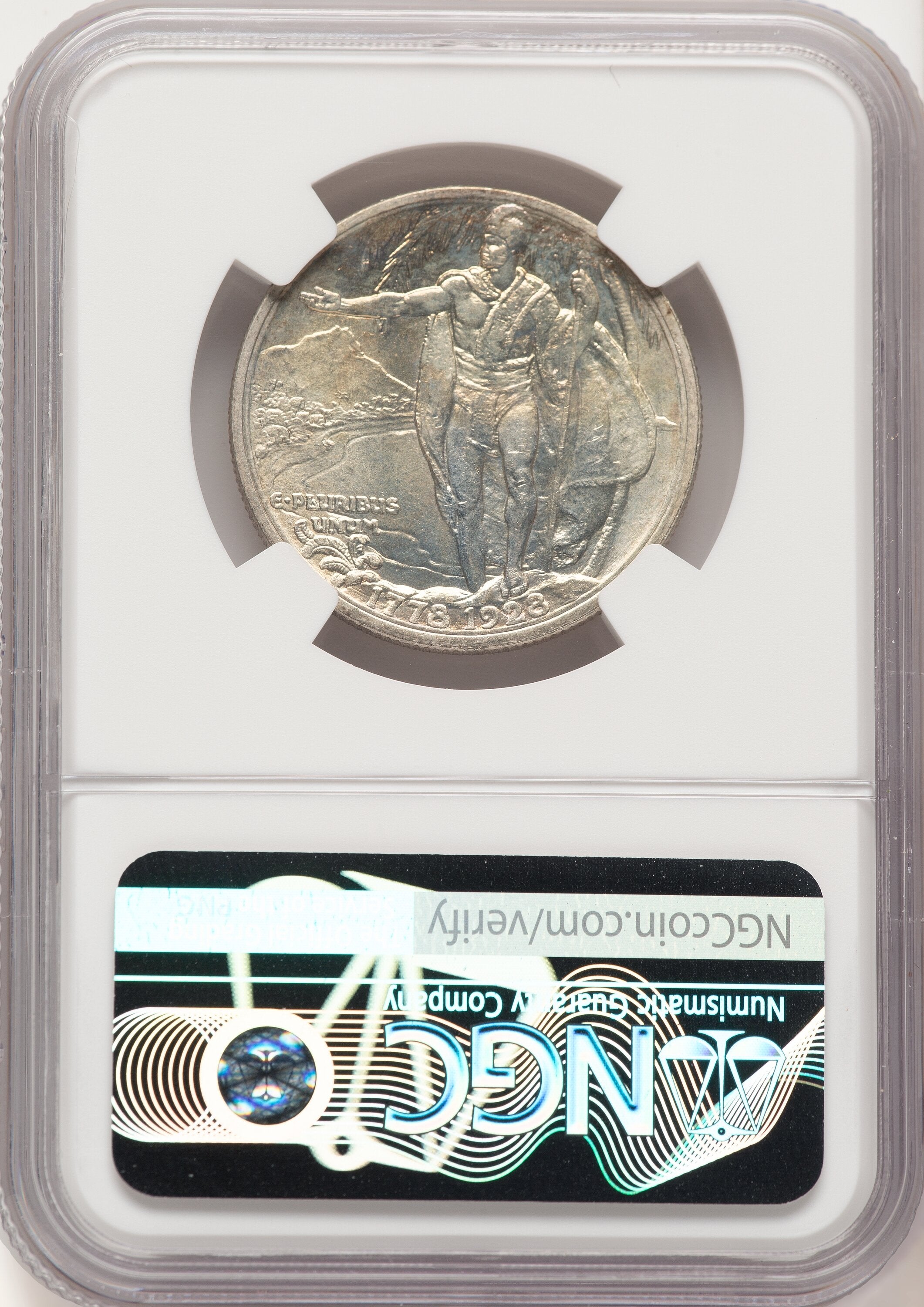 1928 50C Hawaiian Commemorative Silver NGC MS65