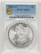 1885-CC Morgan Dollar PCGS MS63 (784709006)