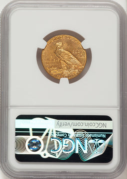 1908-D $5 Indian Half Eagle NGC MS64