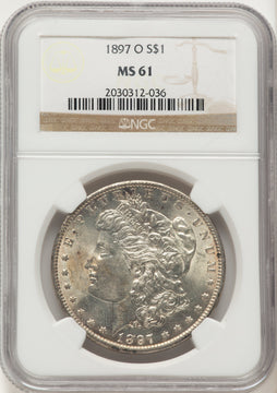 1897-O Morgan Dollar NGC MS61