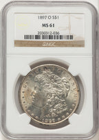 1897-O Morgan Dollar NGC MS61