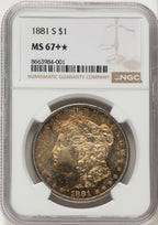 1881-S Morgan Dollar NGC MS67+