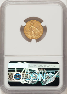 1913 $2.50 Indian Quarter Eagle NGC MS62
