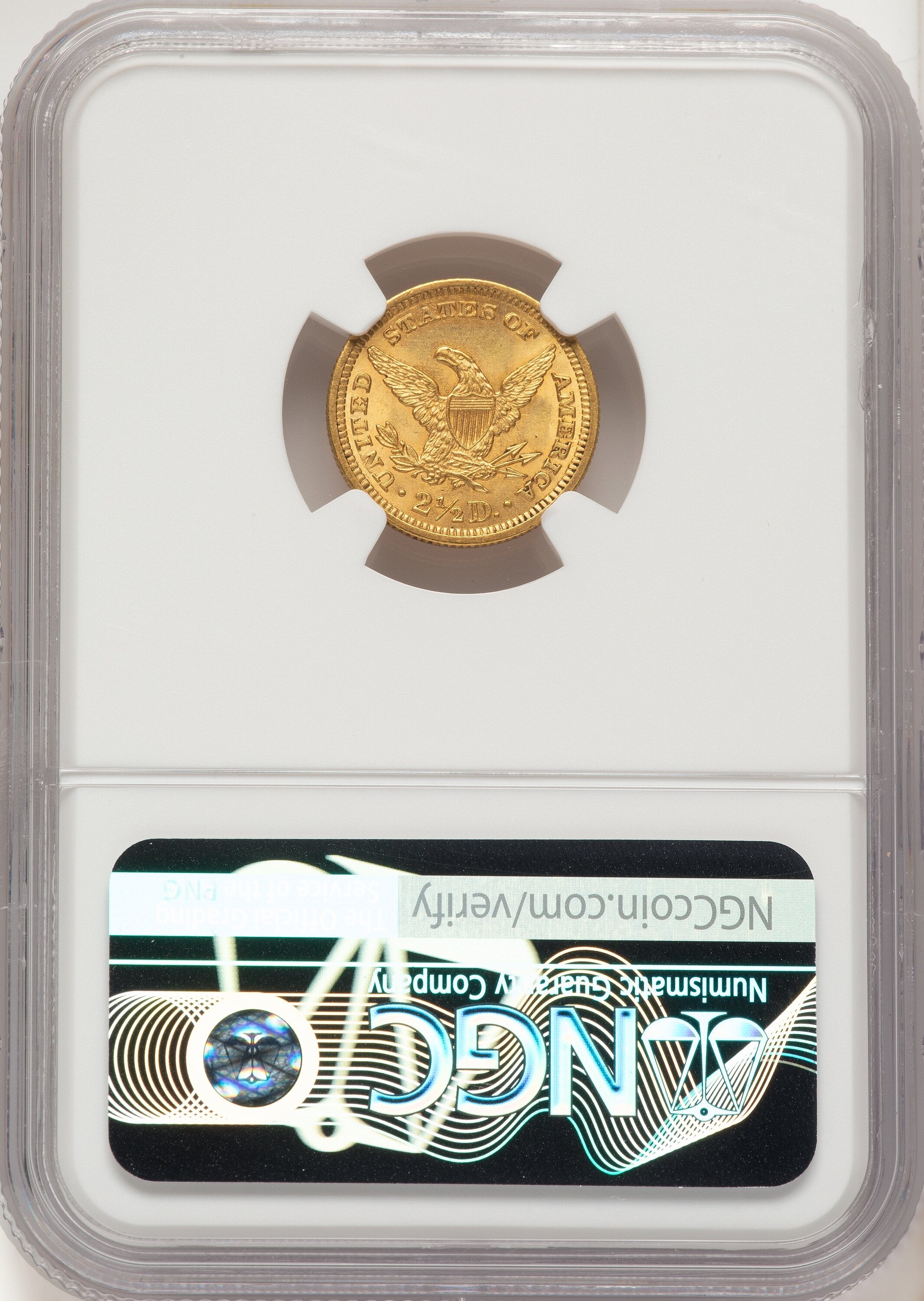 1906 $2.50 Liberty Quarter Eagle NGC MS65