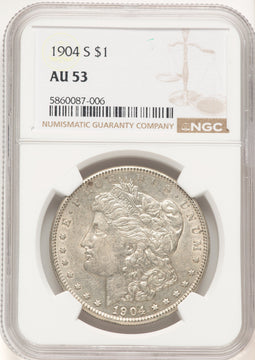 1904-S Morgan Dollar NGC AU53