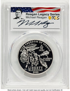 2022-W Proof Platinum Eagle 1 oz AR Reagan Legacy Series Michael Reagan Picture PCGS PR70