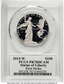 2015-W Proof Platinum Eagle 1 oz FS PCGS PR70 Ed Moy
