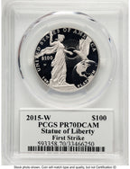 2015-W Proof Platinum Eagle 1 oz FS PCGS PR70 Ed Moy