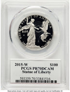 2015-W Proof Platinum Eagle 1 oz PCGS PR70 Ed Moy