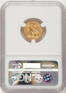 1915 $2.50 Brown Label Indian Quarter Eagle NGC MS61