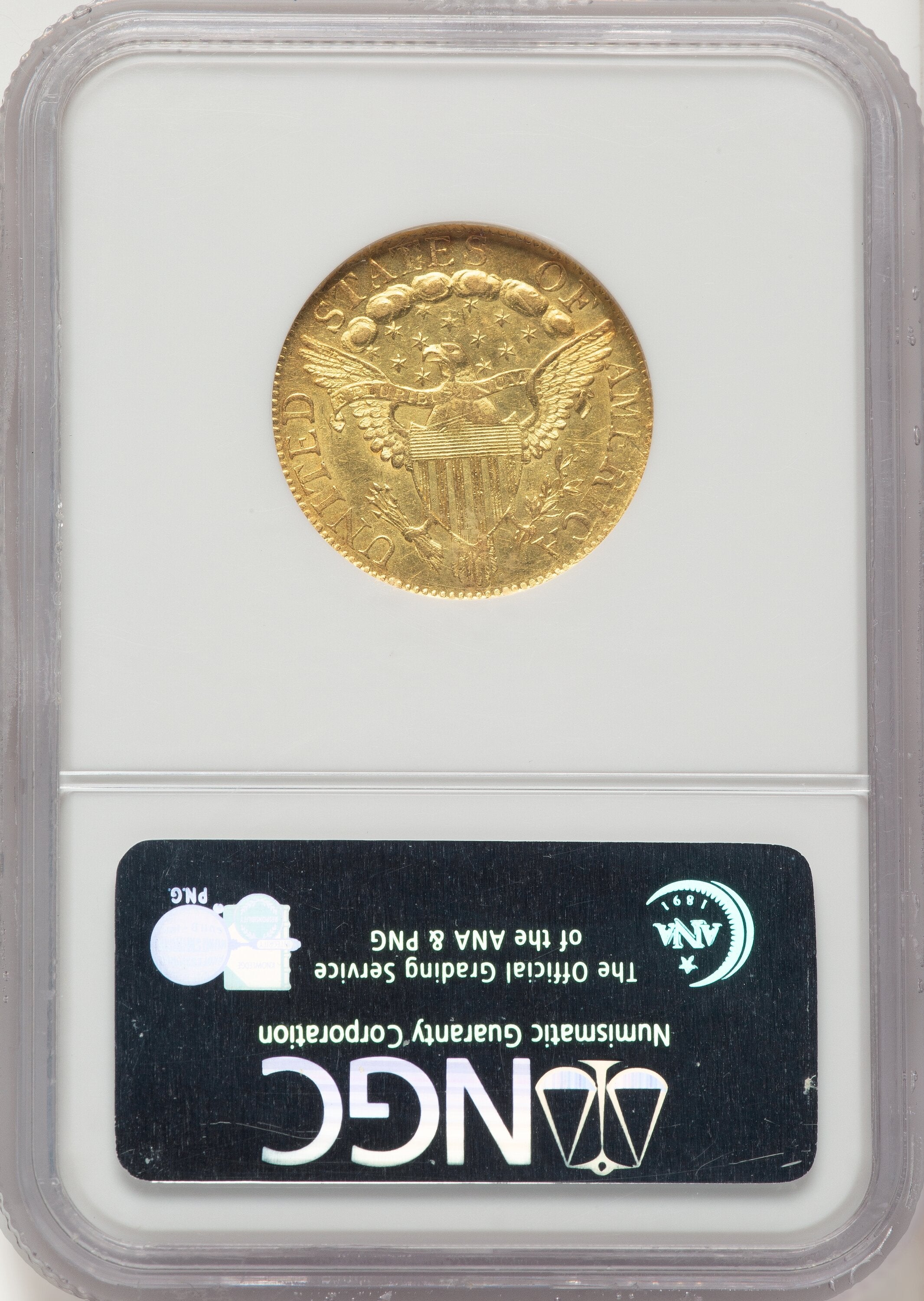 1798 $5 Lg Eagle Lg 8 13 Star Rev Early Half Eagle NGC MS61