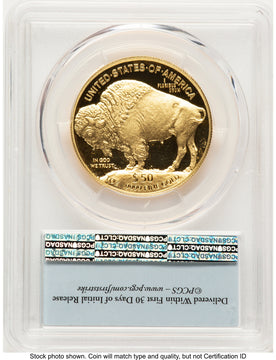 2017-W Proof Gold Buffalo 1 oz FS Bison Label PCGS PR70