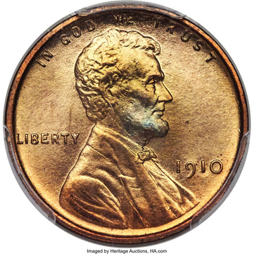 1910 1C RD Proof Lincoln Cent PCGS PR67
