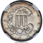 1860 3CS Three Cent Silver NGC MS67