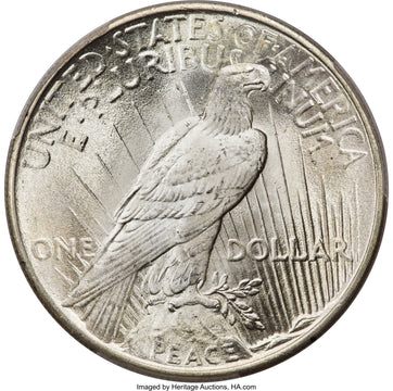 1924 Peace Dollar PCGS MS67