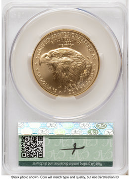2026 Gold Eagle 1 oz First Day of Delivery Louis Palafoutas CACG MS70