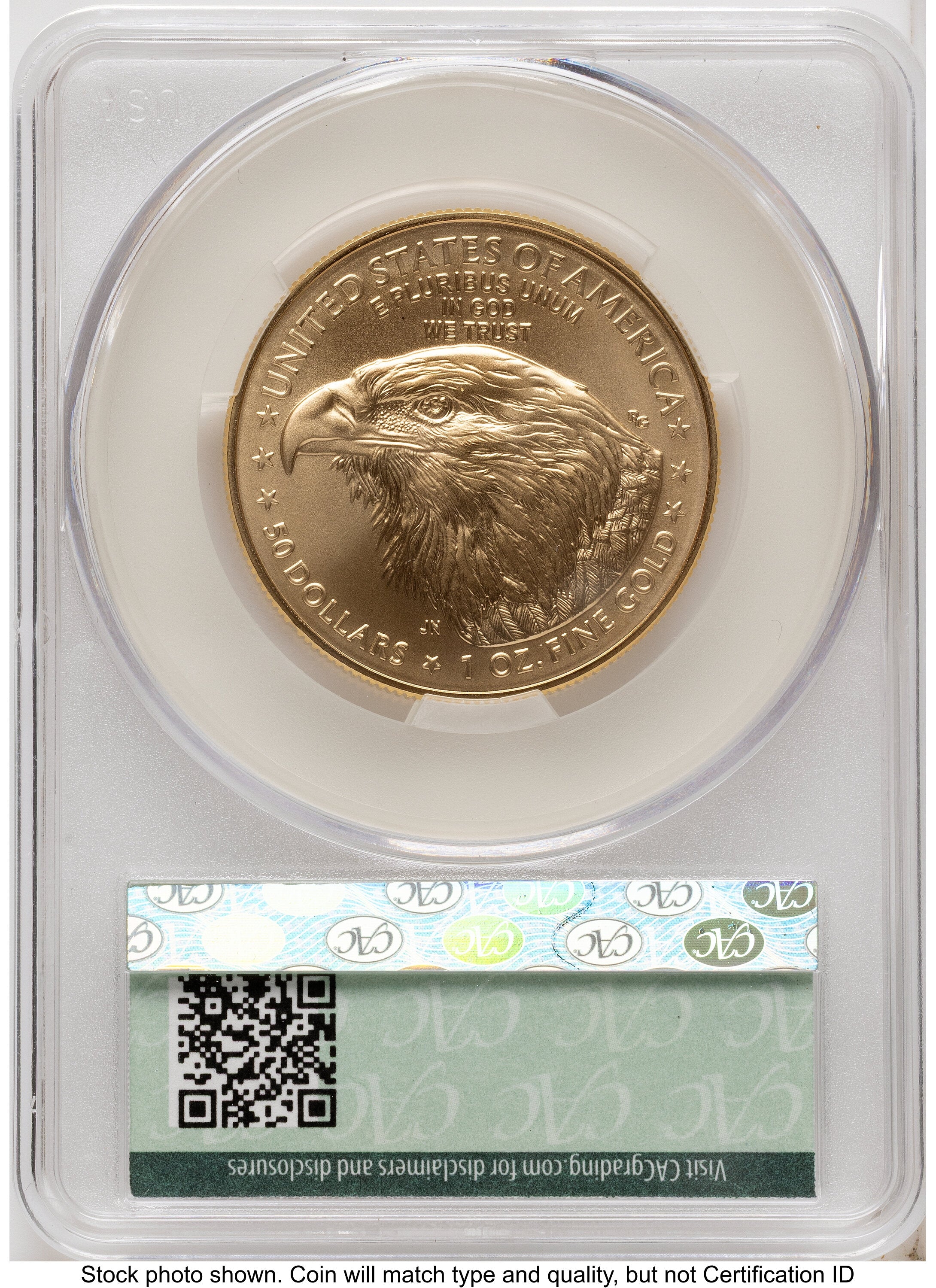 2026 Gold Eagle 1 oz First Day of Delivery Ron Drzewuki CACG MS70