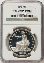 1882 T$1 Proof Trade Dollar NGC PR67