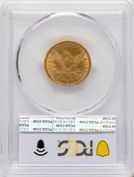 1864-S $5 Liberty Half Eagle PCGS AU55