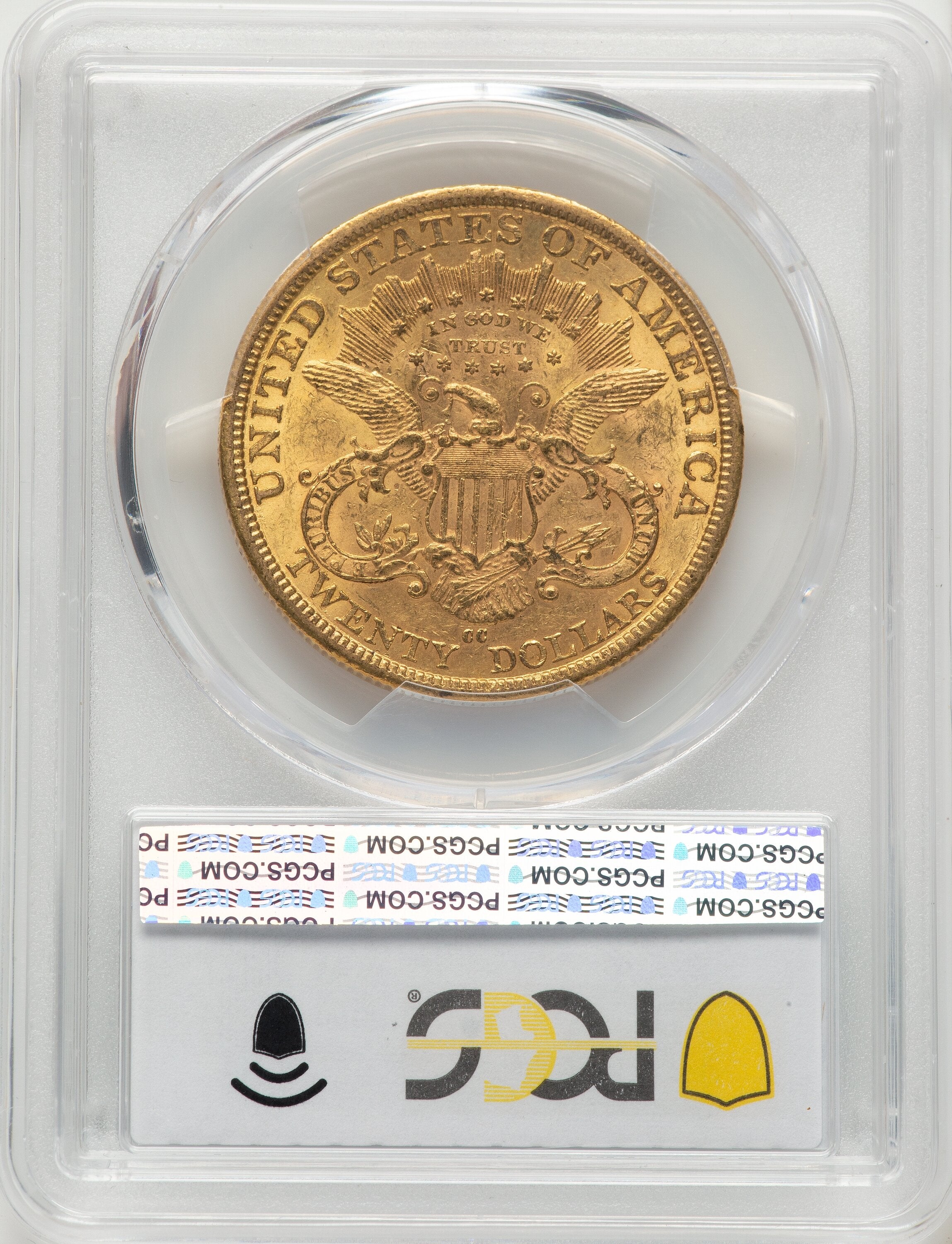 1877-CC $20 CAC Liberty Double Eagle PCGS AU58