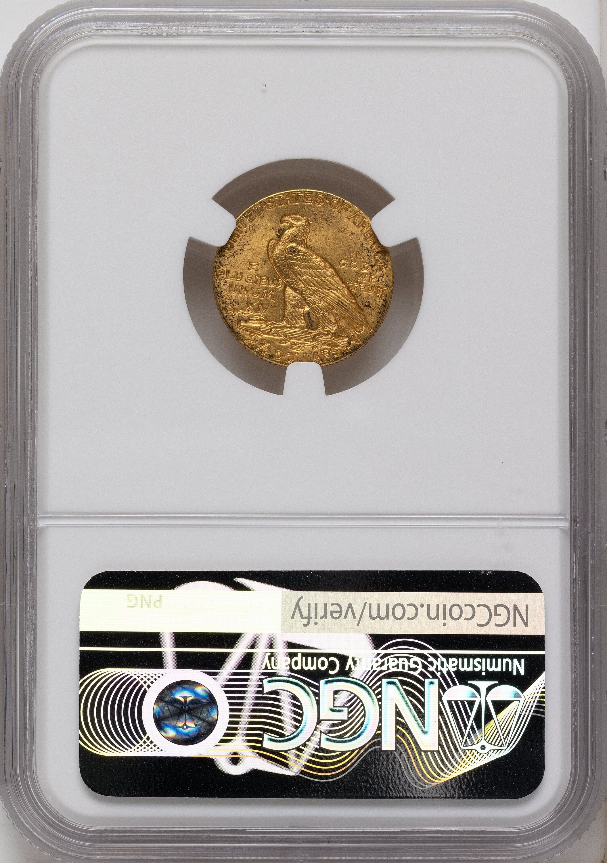 1909 $2.50 Indian Quarter Eagle NGC MS62