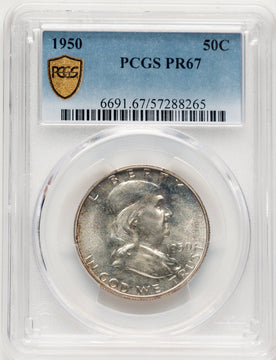 1950 50C Proof Franklin Half Dollar PCGS PR67