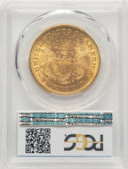 1868 $20 Liberty Double Eagle PCGS MS62