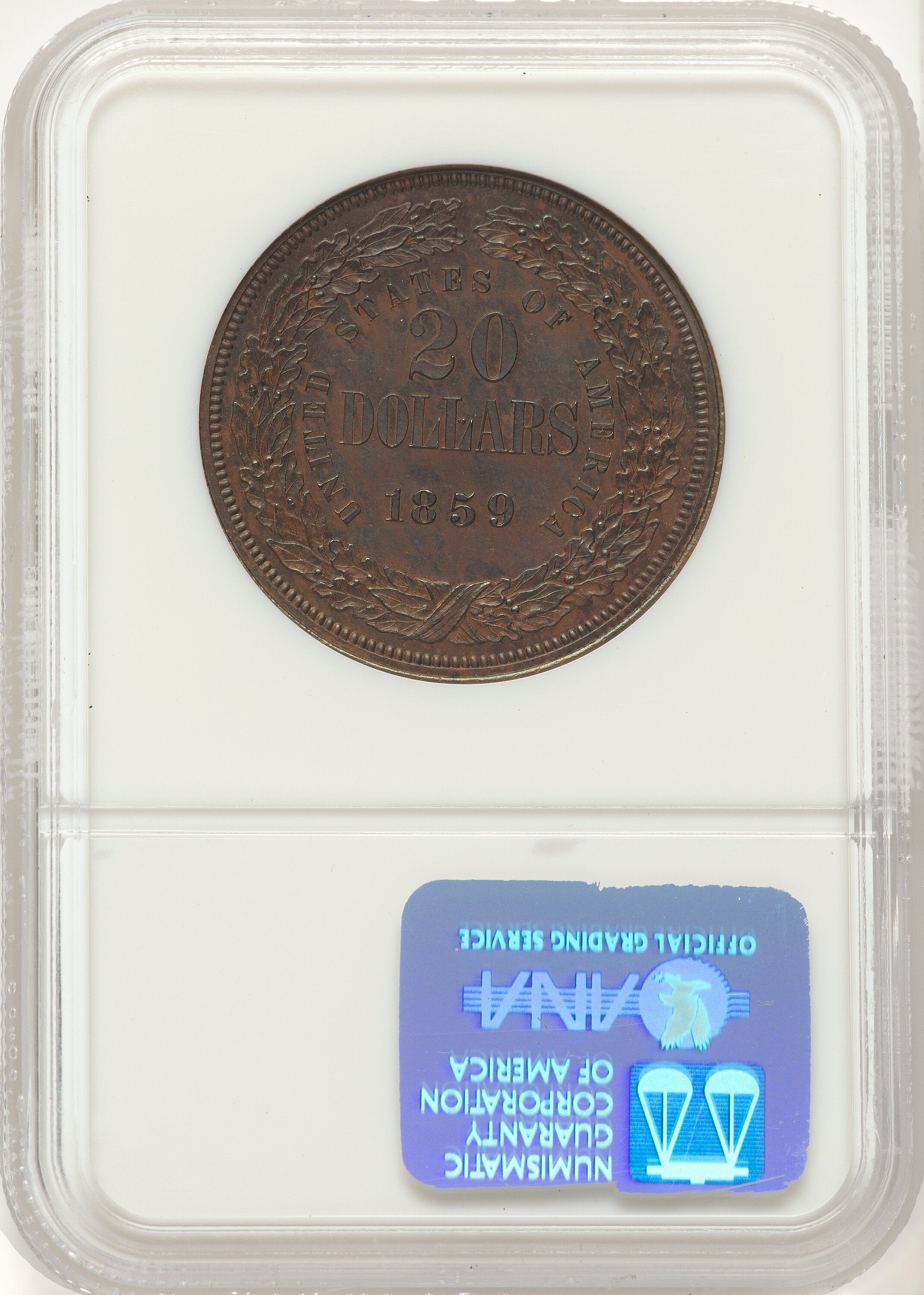 beページ 1859 P$20 J-257 BN Patterns NGC MS64 | LCR Coin