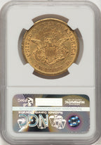 1855-S $20 CAC Liberty Double Eagle NGC AU55
