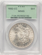 1882-CC Morgan Dollar PCGS MS65