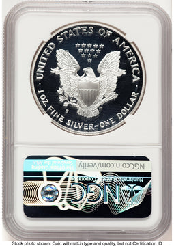 2000-P Proof Silver Eagle 1 oz Brown Label NGC PF70