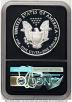 2019-S Proof Silver Eagle 1 oz FDI Trolley Label NGC PF70