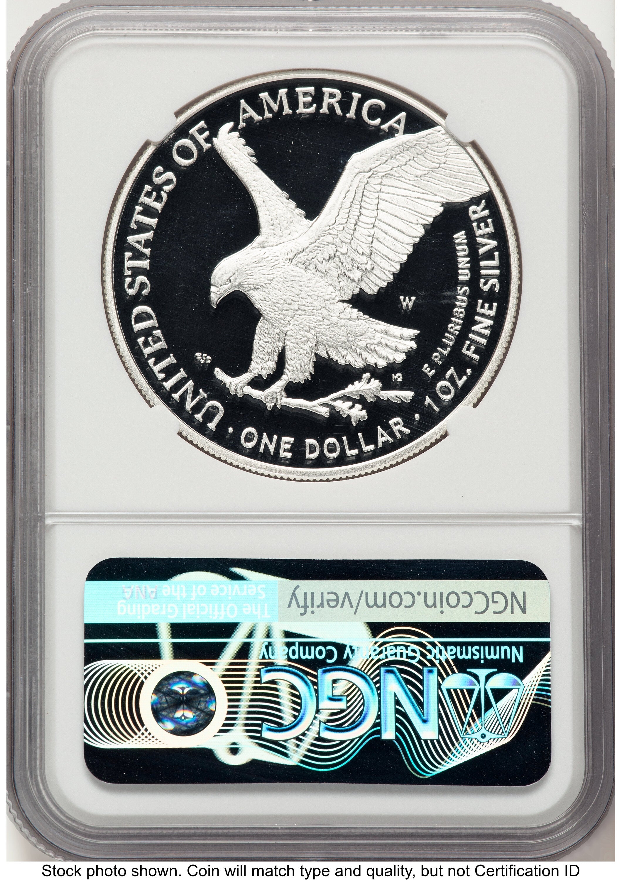 2023-W Proof Silver Eagle 1 oz Trump Label NGC PF70
