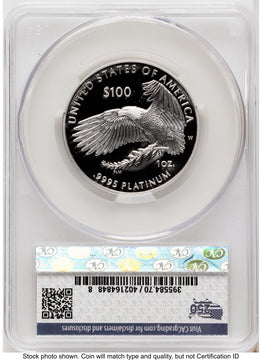 2026-W Proof Platinum Eagle 1 oz First Day of Delivery America 250 CACG PR70
