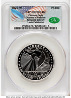 2026-W Proof Platinum Eagle 1 oz Advanced Delivery Louis Palafoutas CACG PR70