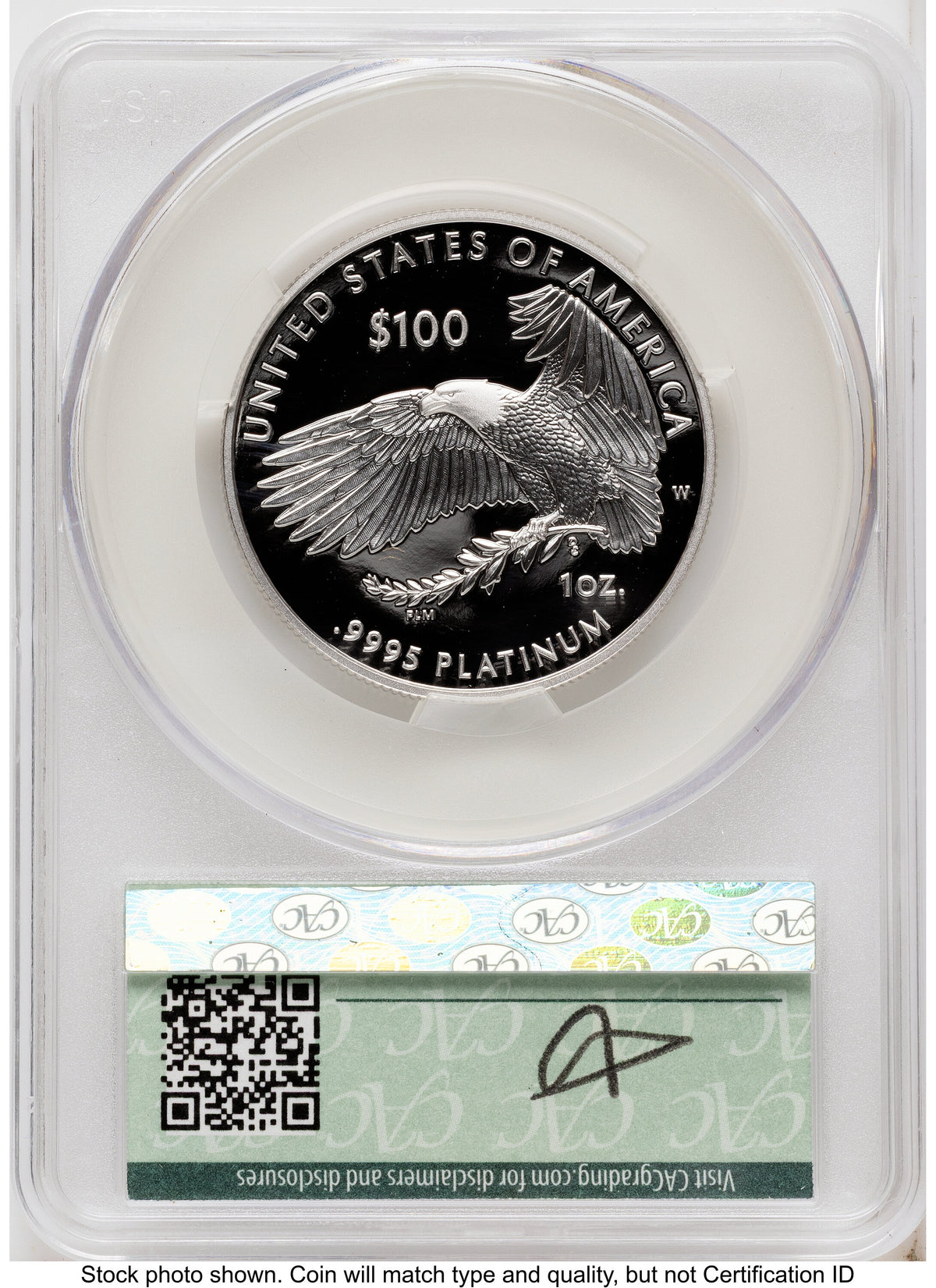 2026-W Proof Platinum Eagle 1 oz Advanced Delivery Louis Palafoutas CACG PR70