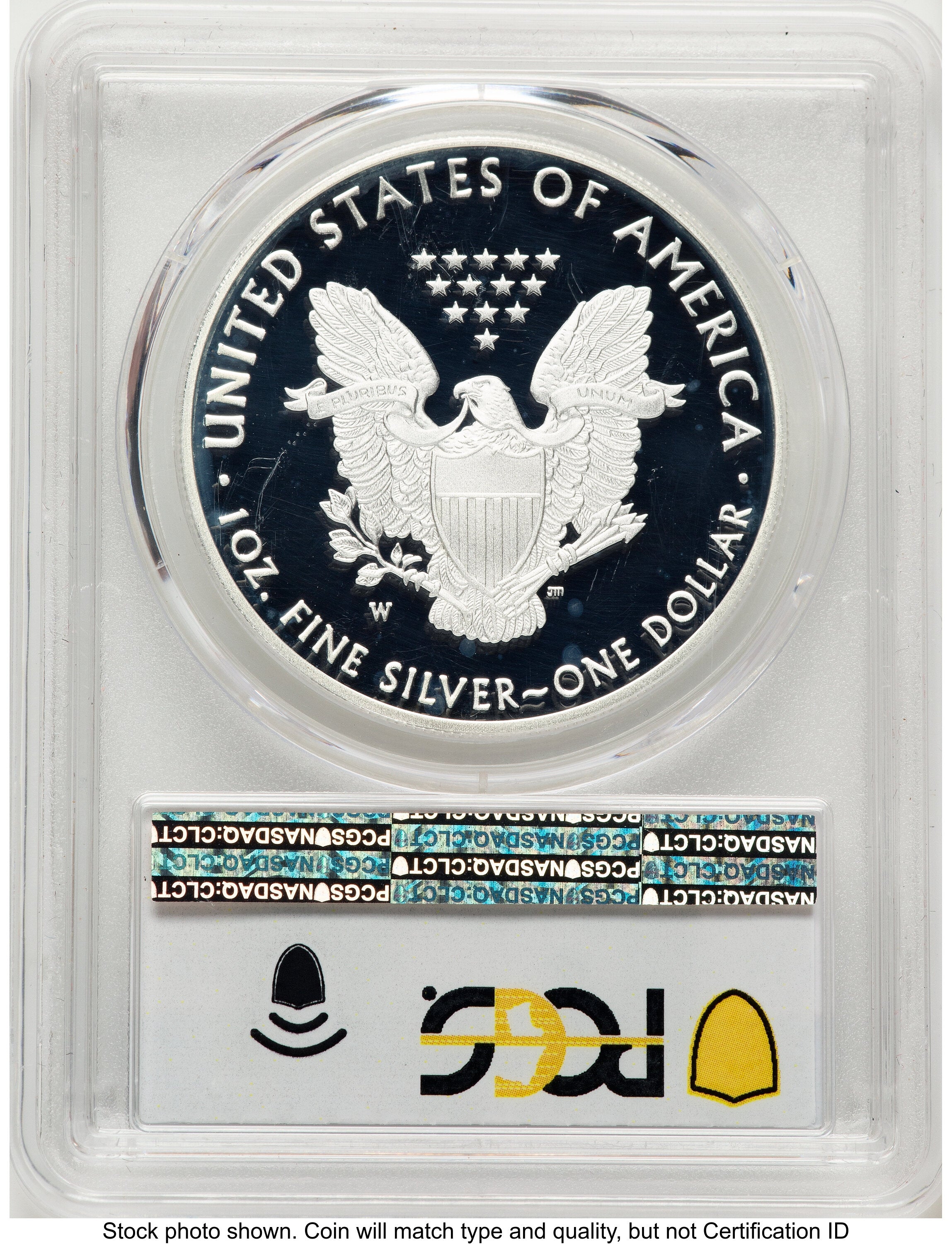 2021-W TY1 Proof Silver Eagle 1 oz Early Issue Label PCGS PR70