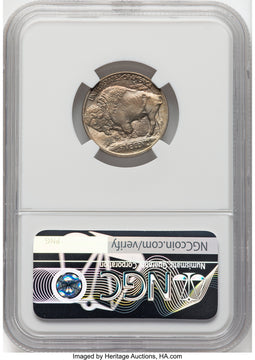 1913 T-1 5C Buffalo Nickel NGC MS67
