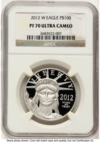 2012-W Proof Platinum Eagle 1 oz Brown Label NGC PF70