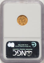 1862 G$1 Gold Dollar NGC MS64