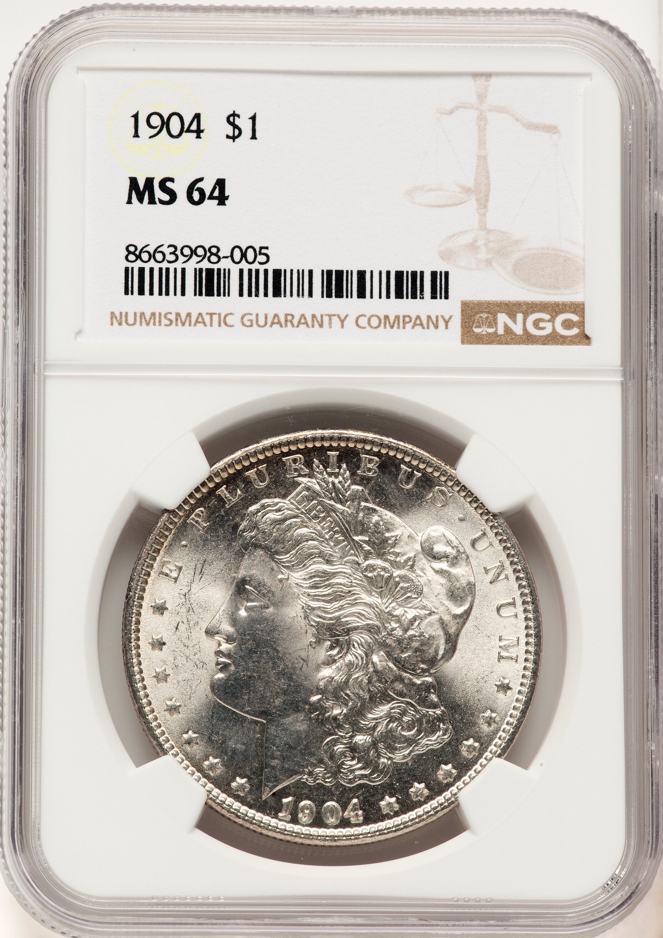 1904 Morgan Dollar NGC MS64