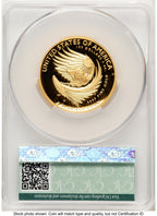 2025-W G$100 American Liberty High Relief First Day of Delivery Flag Label CACG PR70
