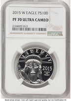 2015-W Proof Platinum Eagle 1 oz Brown Label NGC PF70