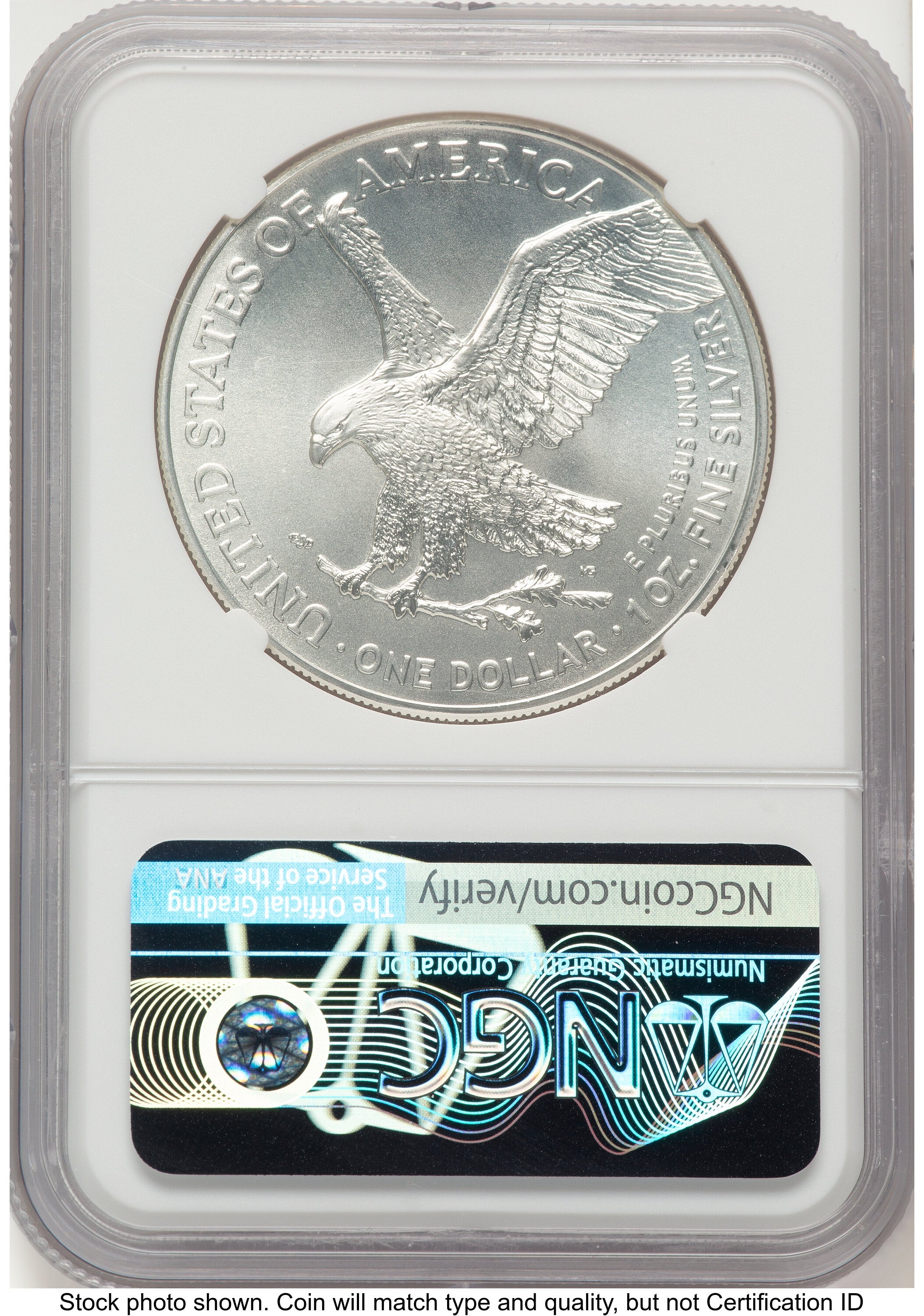 2021 Silver Eagle Type 2 Brown Label NGC MS70