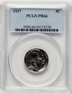 1937 5C Proof Buffalo Nickel PCGS PR66