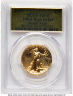 2009 G$20 Ultra High Relief Gold Foil PCGS MS70